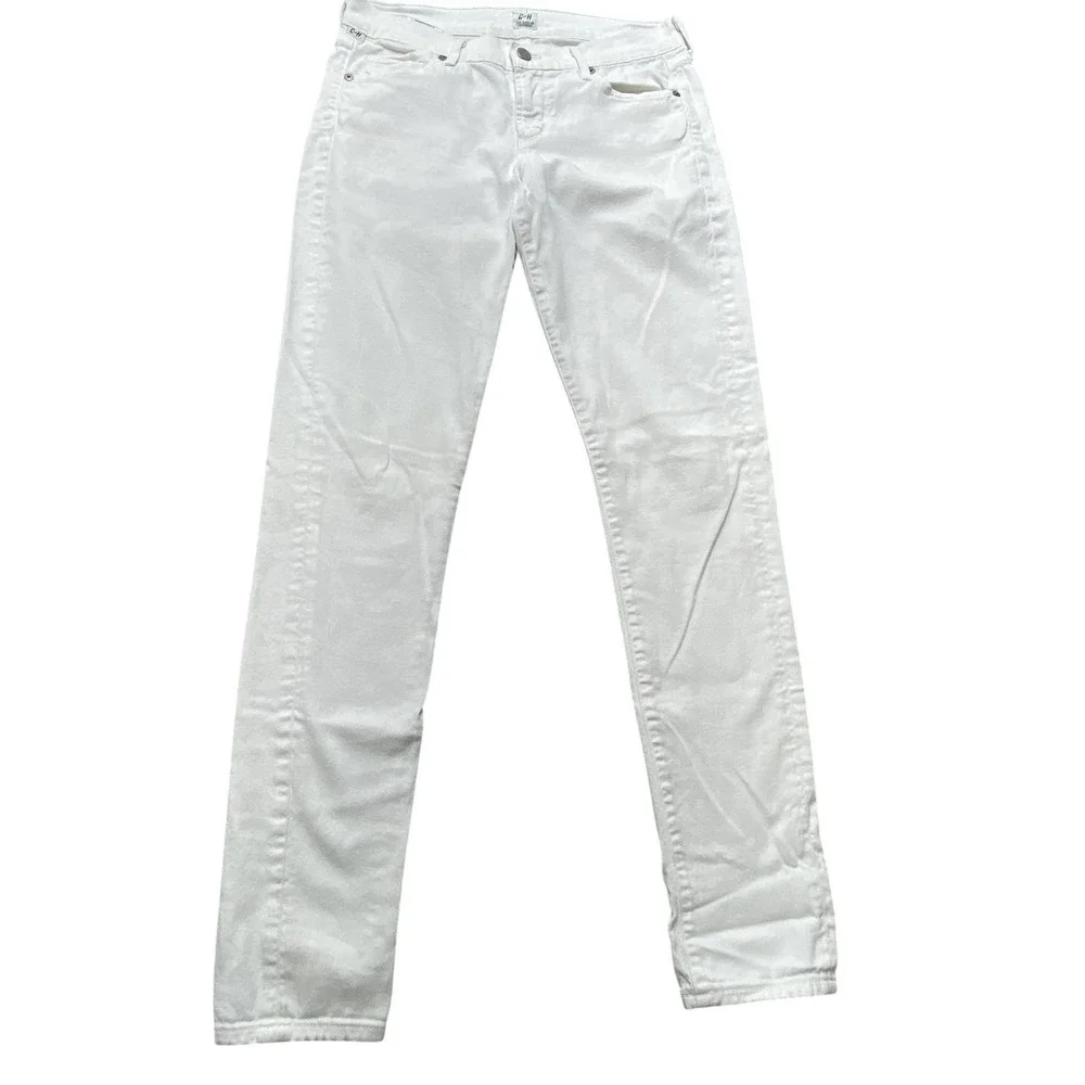 Citizens Of Humanity Jeans Womens 28x28.5 White Avedon Low Rise Skinny Denim